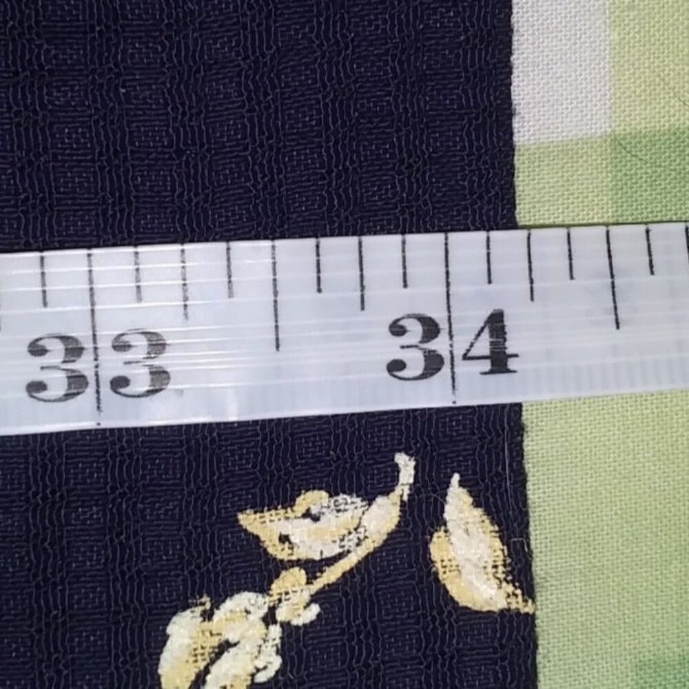 Source Unknown Women's Dark Blue Floral Pencil Knee Length Skirt Size 14 - Picture 8 of 9